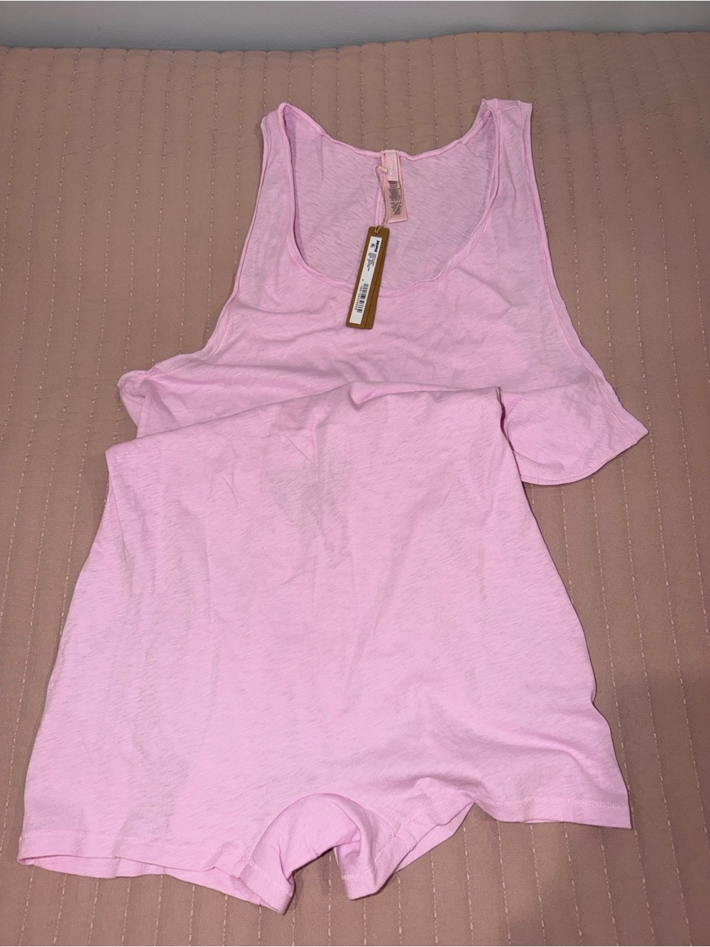SKIMS Women's Heart Cutout Onesie Jumpsuit in Light Pink